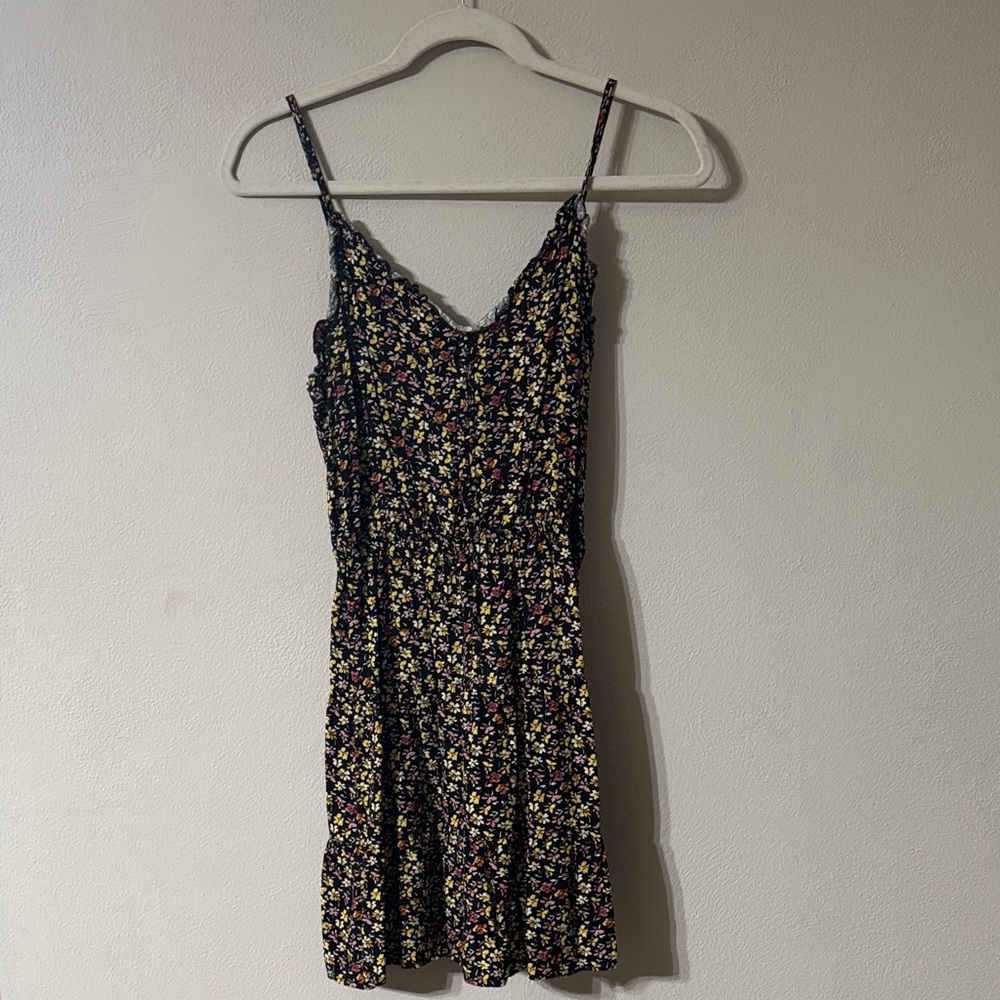 Mimi Chica Black Floral Mini Dress